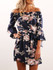 Casual Boho Off The Shoulder Floral Print Dress