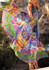 Yellow Floral Side Slit Tie Back Backless Fashion Maxi Dress