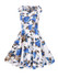 Casual V-Neck Floral Printed Delightful Skater Dress