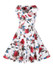 Casual V-Neck Floral Printed Delightful Skater Dress