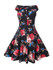 Casual V-Neck Floral Printed Delightful Skater Dress