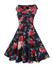 Casual V-Neck Floral Printed Delightful Skater Dress