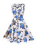 Casual V-Neck Floral Printed Delightful Skater Dress