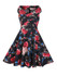 Casual V-Neck Floral Printed Delightful Skater Dress