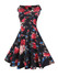 Casual V-Neck Floral Printed Delightful Skater Dress
