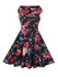 Casual V-Neck Floral Printed Delightful Skater Dress