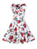 Casual V-Neck Floral Printed Delightful Skater Dress