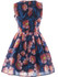 Casual Sleeveless Round Neck Floral Printed Skater Dress