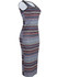 Casual Striped Midi Round Neck Sleeveless Bodycon Dress
