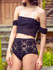 Sexy Two-Pieces Knitting Off Shoulder Bikini Swimwear