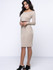Casual Office Round Neck Belt Ruched Plain Bodycon Dress