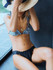 Falbala Stripes Printed Bikinis Swimwear