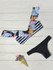 Falbala Stripes Bikinis Swimwear