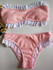 Falbala Ribbed Bikinis Swimwear
