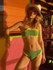 Falbala Ribbed Bikinis Swimwear