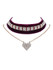 Casual Vintage Velvet Rhinestone Choker Necklace