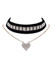 Casual Vintage Velvet Rhinestone Choker Necklace