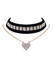 Casual Vintage Velvet Rhinestone Choker Necklace