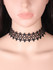Casual Gothic Black Lace Choker Necklace