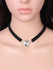 Casual Crystal Pendant Velvet Choker Necklace