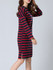 Casual Striped Oversized Cotton Shift Dress