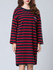 Casual Striped Oversized Cotton Shift Dress