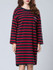 Casual Striped Oversized Cotton Shift Dress