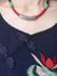 Casual Round Neck Embroidery Plain Blend Shift Dress