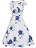 Casual Remarkable V-Neck Floral Printed Skater Dress