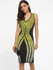 Casual Scoop Neck Dacron Printed Bodycon Dress