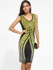 Casual Scoop Neck Dacron Printed Bodycon Dress