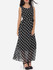 Casual Polka Dot Bowknot Elegant Round Neck Maxi-dress