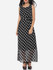 Casual Polka Dot Bowknot Elegant Round Neck Maxi-dress