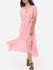 Casual Plain Bowknot Short Sleeve Elegant Round Neck Maxi Dress