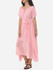 Casual Plain Bowknot Short Sleeve Elegant Round Neck Maxi Dress