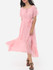 Casual Plain Bowknot Short Sleeve Elegant Round Neck Maxi Dress