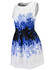Casual Awesome Printed Round Neck Jacquard Skater Dress