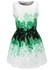 Casual Awesome Printed Round Neck Jacquard Skater Dress