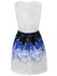 Casual Awesome Printed Round Neck Jacquard Skater Dress