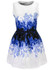 Casual Awesome Printed Round Neck Jacquard Skater Dress