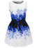 Casual Awesome Printed Round Neck Jacquard Skater Dress