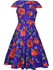 Casual Fascinating V-Neck Floral Printed Skater Dress