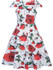 Casual Fascinating V-Neck Floral Printed Skater Dress