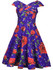Casual Fascinating V-Neck Floral Printed Skater Dress