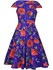 Casual Fascinating V-Neck Floral Printed Skater Dress