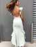 V-neck Falbala Backless Bohemia Midi Dresses