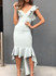 V-neck Falbala Backless Bohemia Midi Dresses