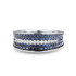 Blue Nano Cubic Zirconia Jewelry Set Ring Earrings 925 Sterling Silver Jewelry Set