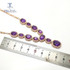 Simple Classic  Amethyst Gemstone Necklace Ring Earring  Jewelry Set