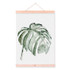 Watercolor Green Plant Leaf Poster A4 Wooden Framed Canvas Painting Modern Nordic Living Room Home Decor Wall Art Picture Scroll